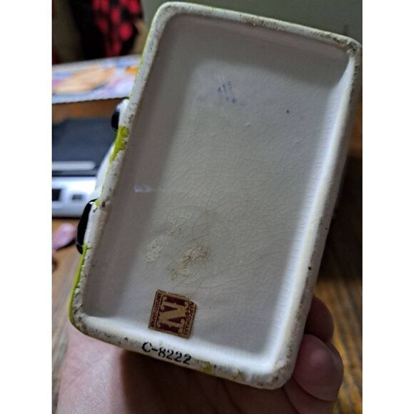 Vintage Napcoware Japanese Baseball Funny Ball in Mouth Planter Dish Decor C8222 - Picture 11 of 11